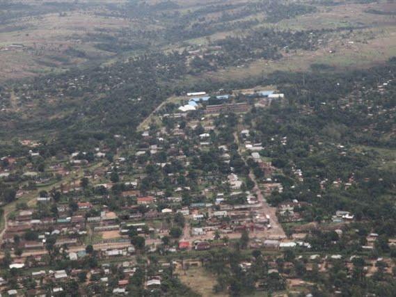 Une vue aérienne de la ville de Kananga au Kasaï-Occidental Photo Myriam Asmani
