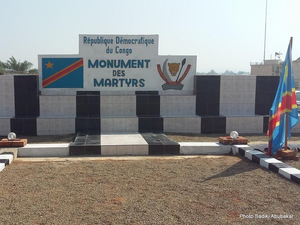 Place dédiée aux Martyrs de l’indépendance à Bunia. Radio Okapi/Photo Sadiki Abubakar