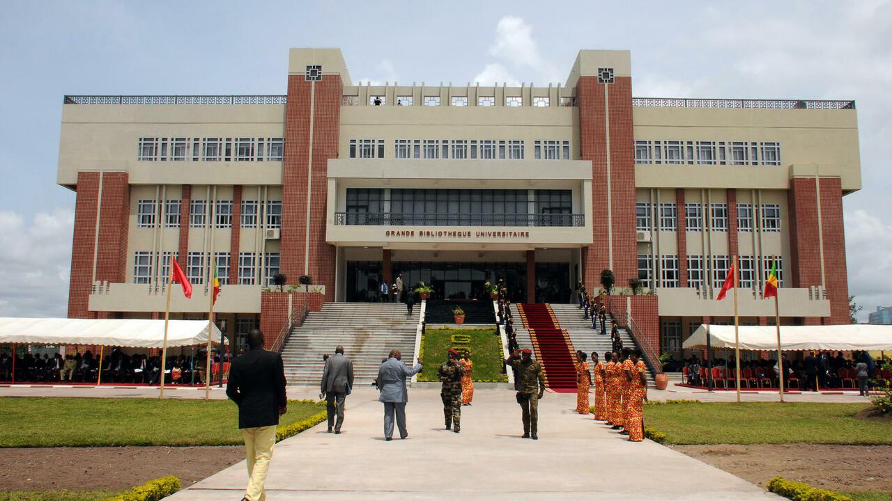 View of the Chinese-built library at the University Marien Ngouabi in Brazzaville on March 30, 2013. China’s new President Xi Jinping on Saturday wrapped up his first foreign trip which has seen him sign energy deals with Russia and scores of accords with countries in resource-rich Africa. AFP PHOTO / Laudes Martial MBON / AFP PHOTO / Laudes Martial Mbon